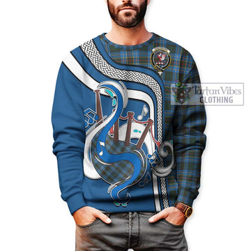 Cockburn Modern Tartan Sweatshirt with Epic Bagpipe Style