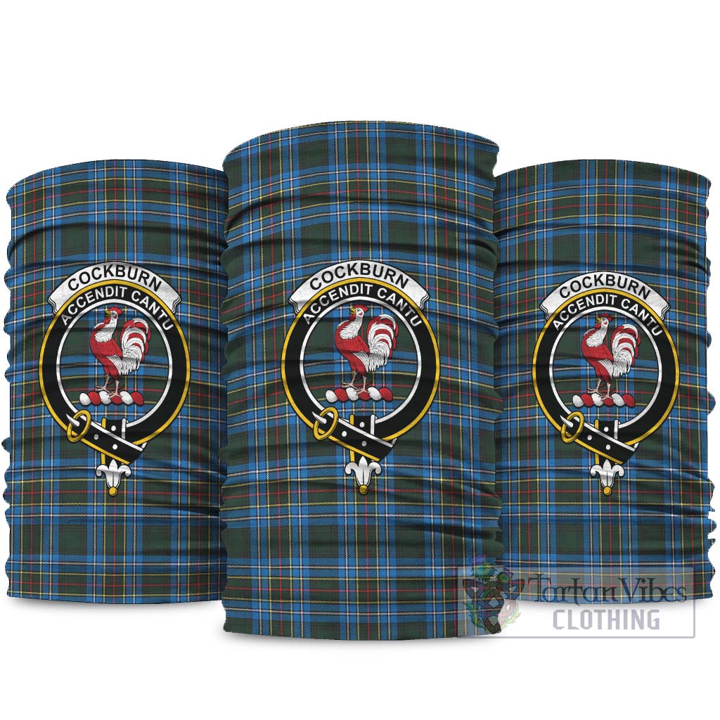 Cockburn Modern Tartan Neck Gaiters, Tartan Bandanas, Tartan Head Band with Family Crest