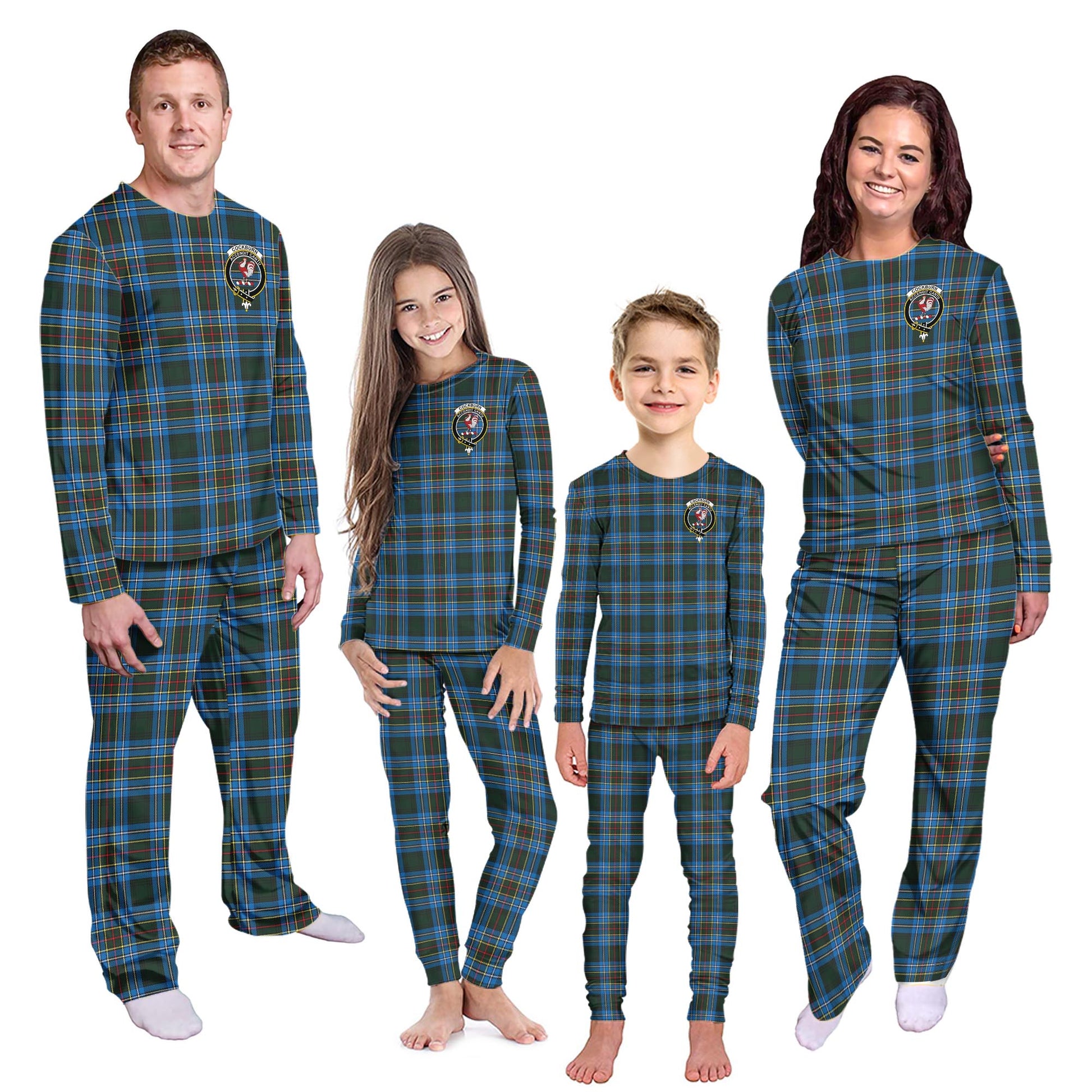 Cockburn Modern Tartan Pajamas Family Set with Family Crest Kid - Tartan Vibes Clothing