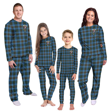 Cockburn Modern Tartan Pajamas Family Set with Family Crest