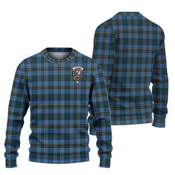 Cockburn Modern Tartan Ugly Sweater with Family Crest