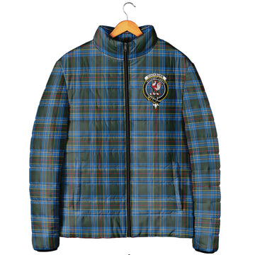 Cockburn Modern Tartan Padded Jacket with Family Crest