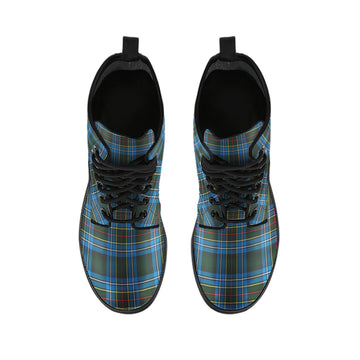 Cockburn Modern Tartan Leather Boots