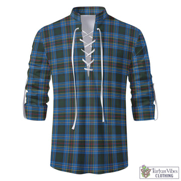 Cockburn Modern Tartan Men's Scottish Traditional Jacobite Ghillie Kilt Shirt