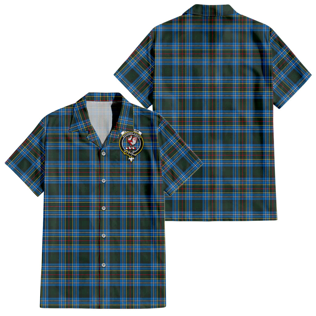 cockburn-modern-tartan-short-sleeve-button-down-shirt-with-family-crest