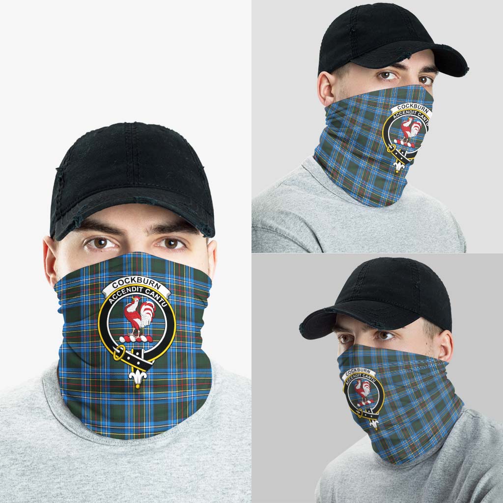 Cockburn Modern Tartan Neck Gaiters, Tartan Bandanas, Tartan Head Band with Family Crest