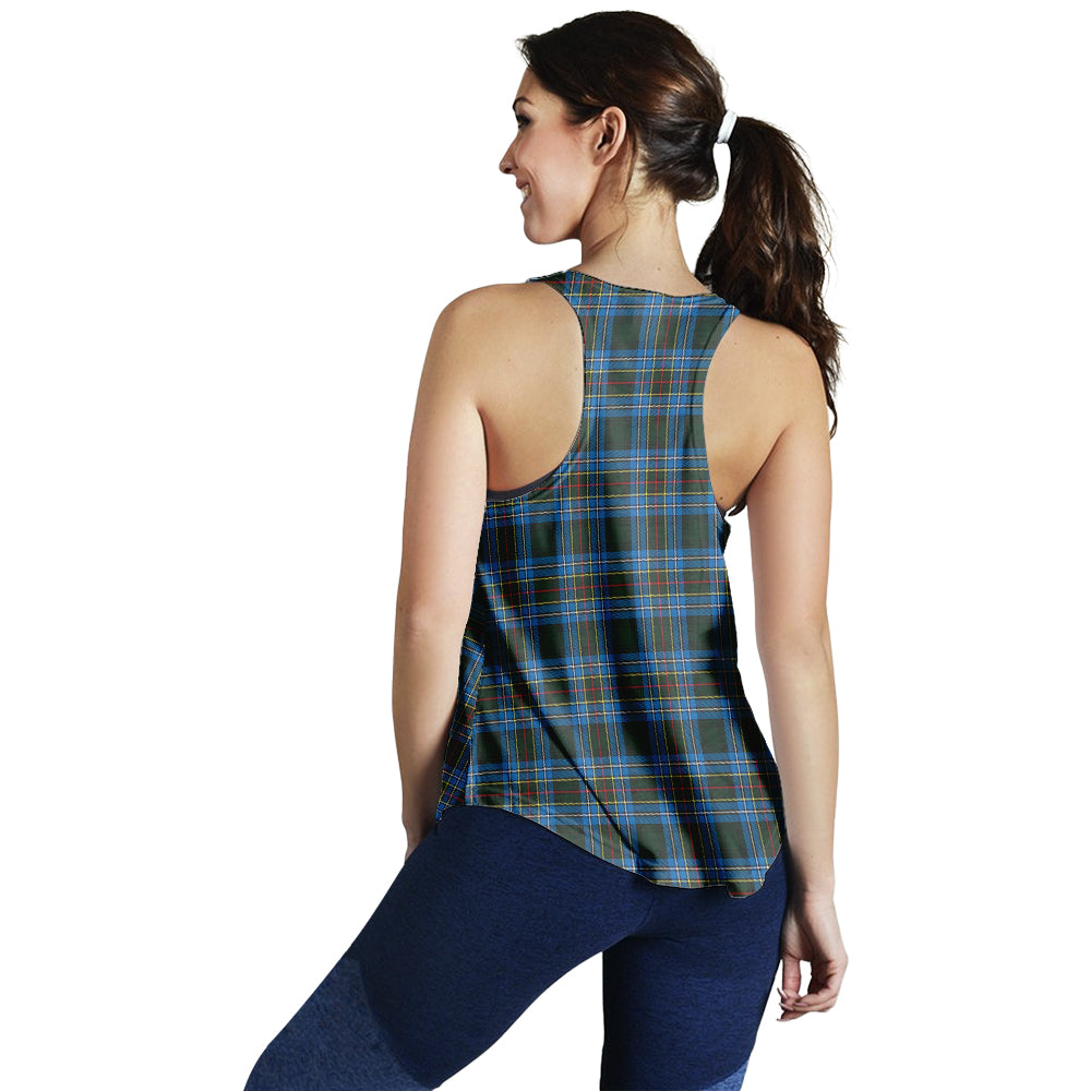 cockburn-modern-tartan-women-racerback-tanks-with-family-crest