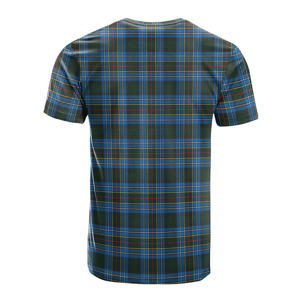 Cockburn Modern Tartan T-Shirt with Family Crest - Tartan Vibes Clothing