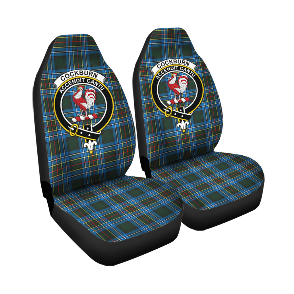 Cockburn Modern Tartan Car Seat Cover with Family Crest - Tartanvibesclothing