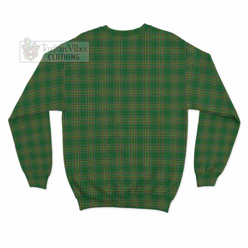 Tartan Vibes Clothing Coffey Irish Clan Tartan Sweatshirt with Coat of Arms