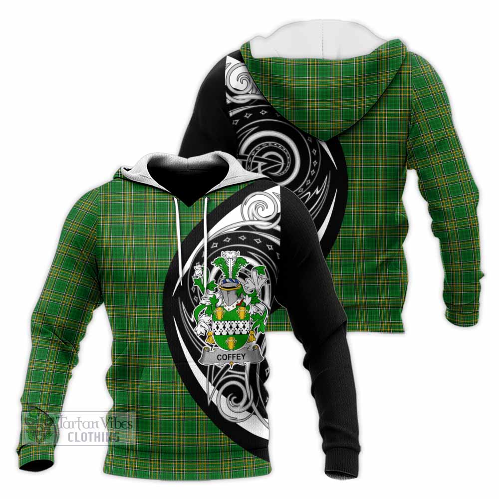 Coffey Irish Clan Knitted Hoodie Celtic Circle Style - Tartan Vibes Clothing