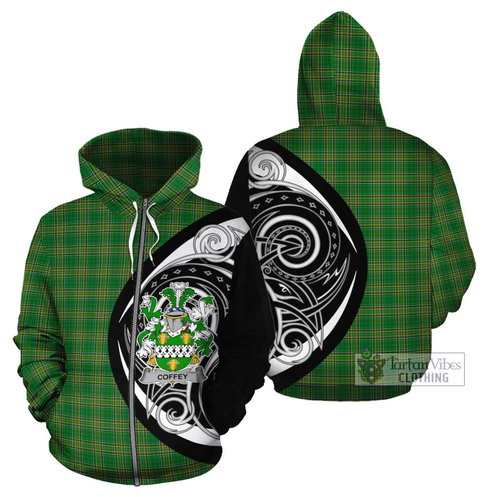 Coffey Irish Clan Cotton Hoodie Celtic Circle Style Zip Hoodie - Tartan Vibes Clothing