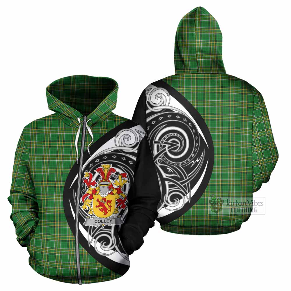 Colley Irish Clan Hoodie Celtic Circle Style Zip Hoodie - Tartan Vibes Clothing
