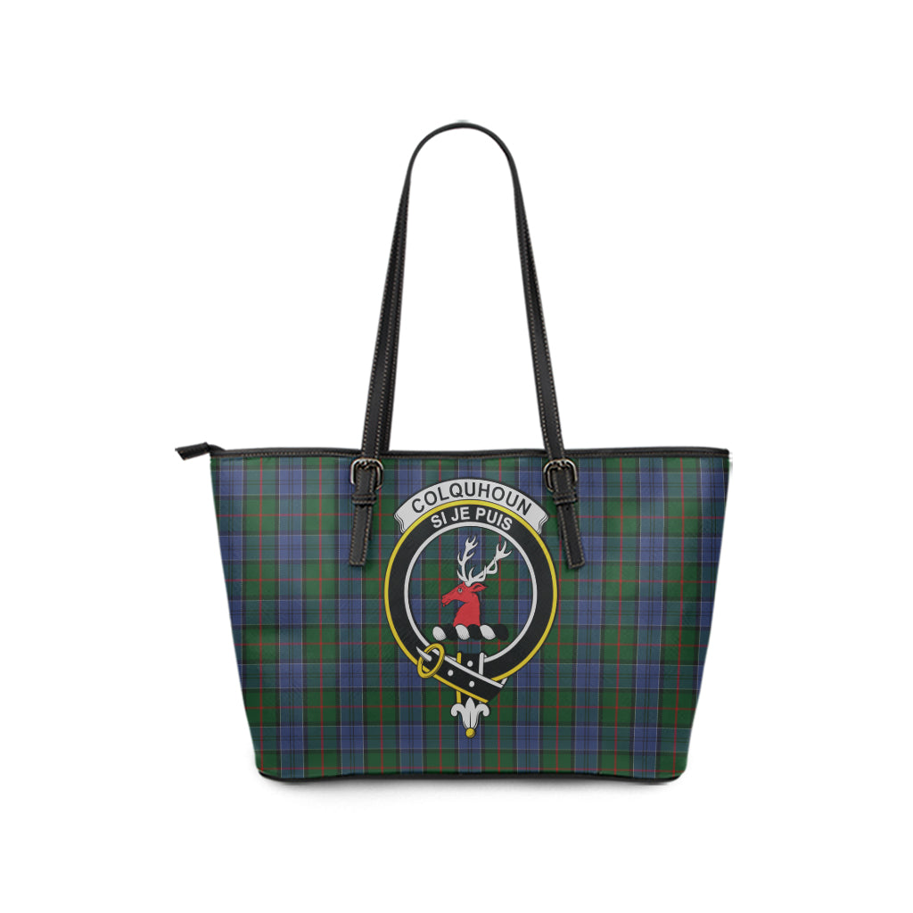 colquhoun-tartan-leather-tote-bag-with-family-crest