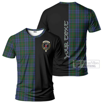 Colquhoun Tartan T-Shirt with Family Crest and Half Of Me Style