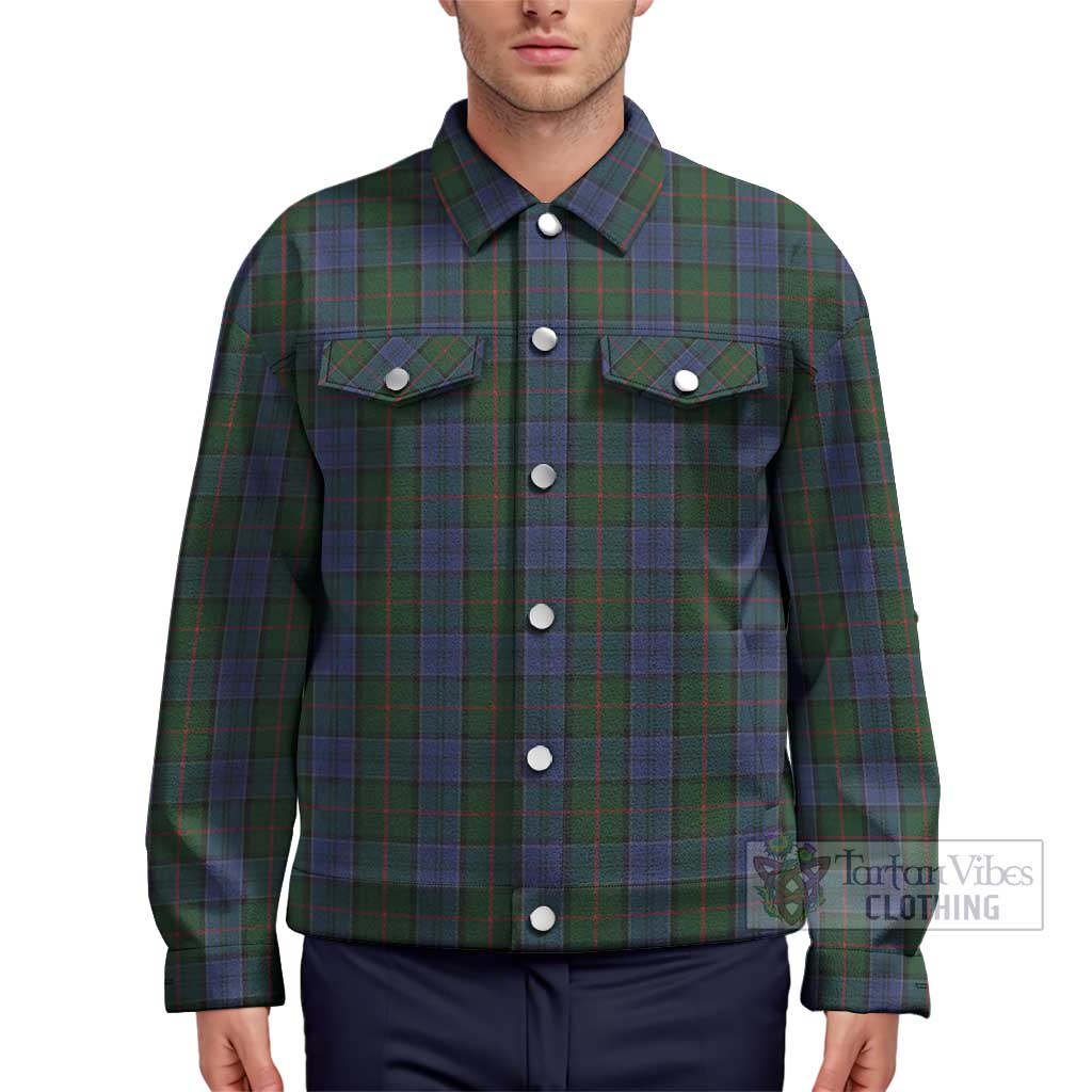 Tartan Vibes Clothing Colquhoun Tartan Unisex Lapel Cotton Jacket