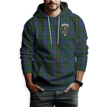 Colquhoun Tartan Hoodie with Family Crest