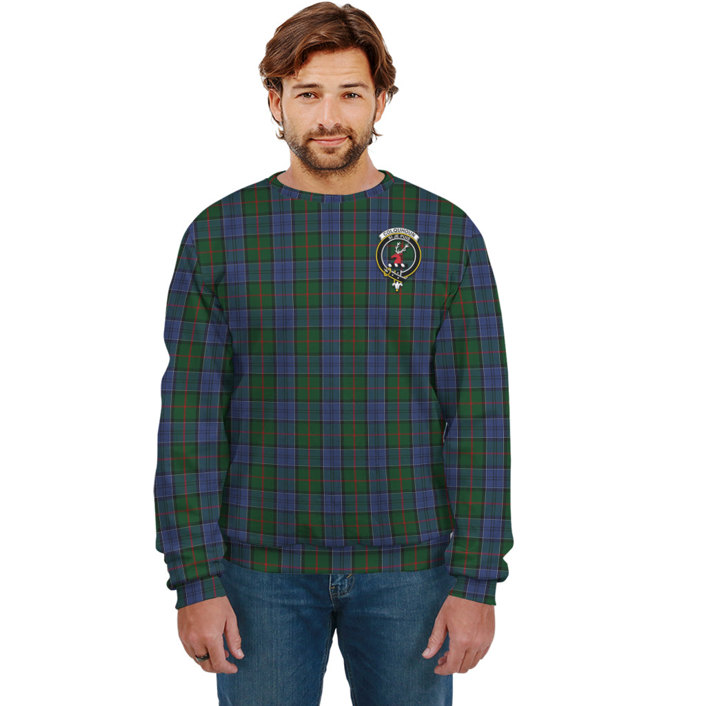 Colquhoun Tartan Sweatshirt with Family Crest Unisex - Tartan Vibes Clothing