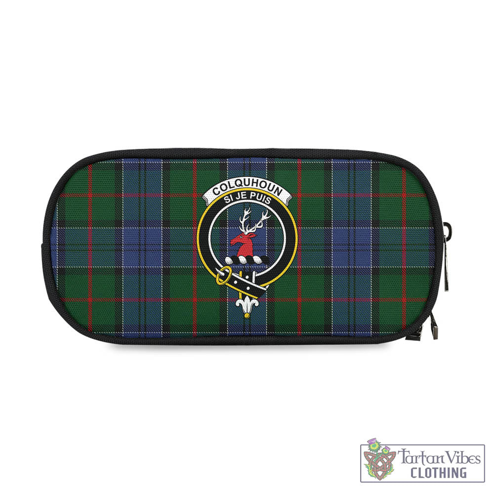 Tartan Vibes Clothing Colquhoun Tartan Pen and Pencil Case with Family Crest