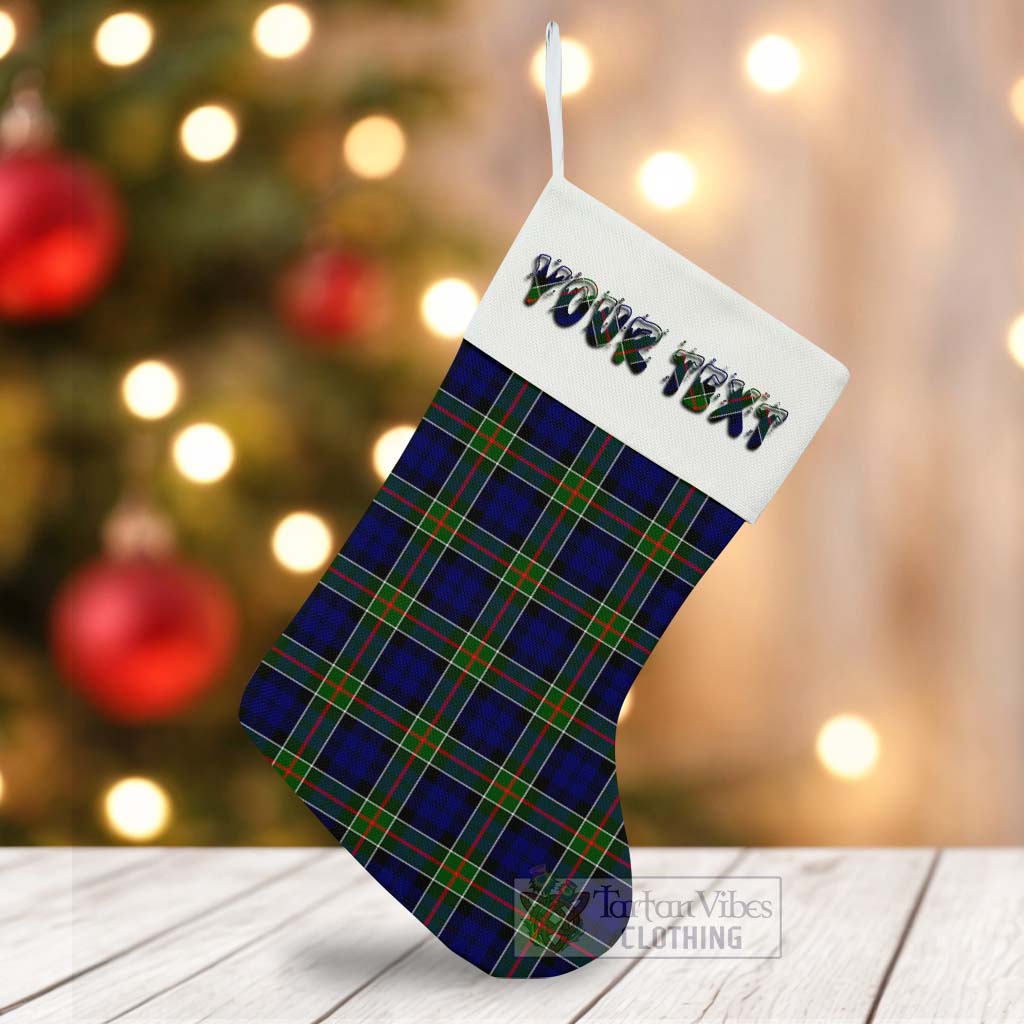 Tartan Vibes Clothing Colquhoun Tartan Christmas Stocking with Personalized Text