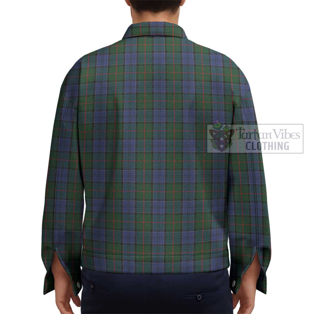 Tartan Vibes Clothing Colquhoun Tartan Unisex Lapel Cotton Jacket