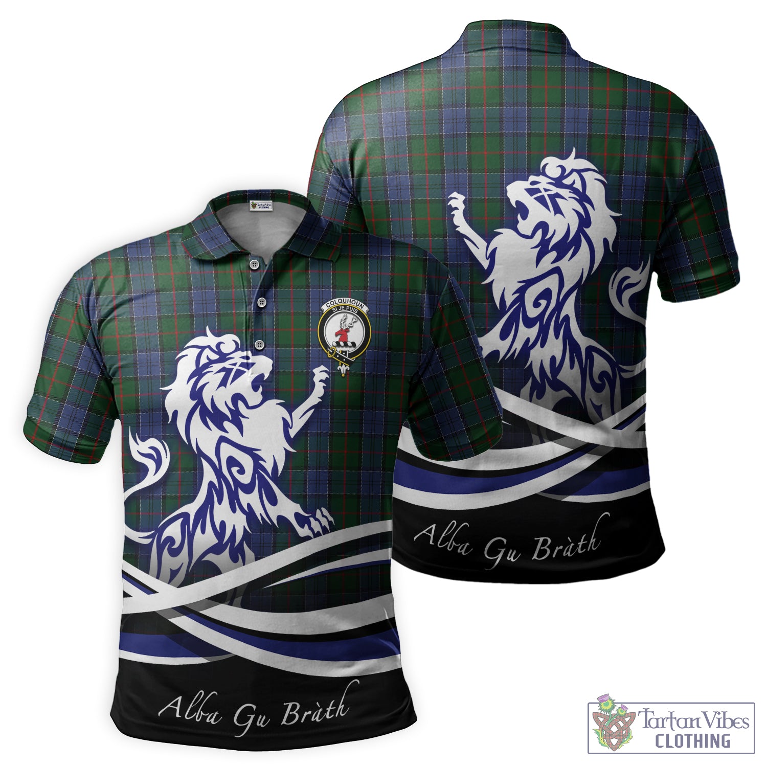 colquhoun-tartan-polo-shirt-with-alba-gu-brath-regal-lion-emblem