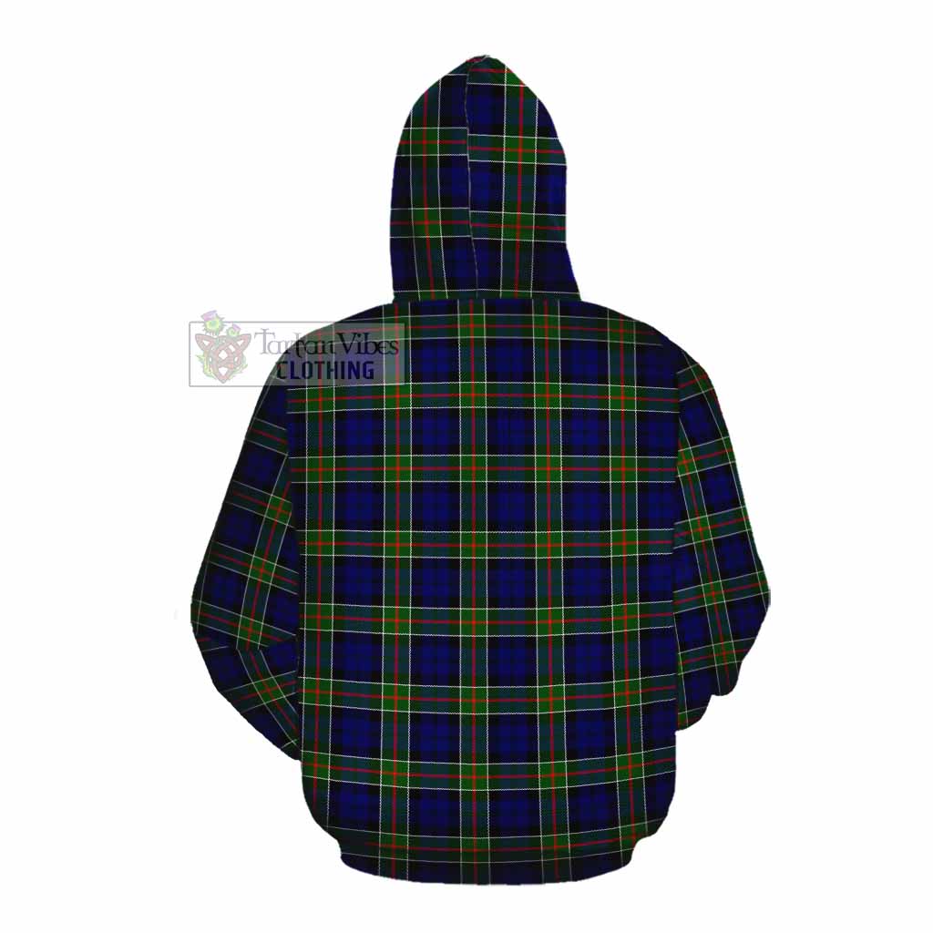 Tartan Vibes Clothing Colquhoun Tartan Cotton Hoodie with Family Crest DNA In Me Style