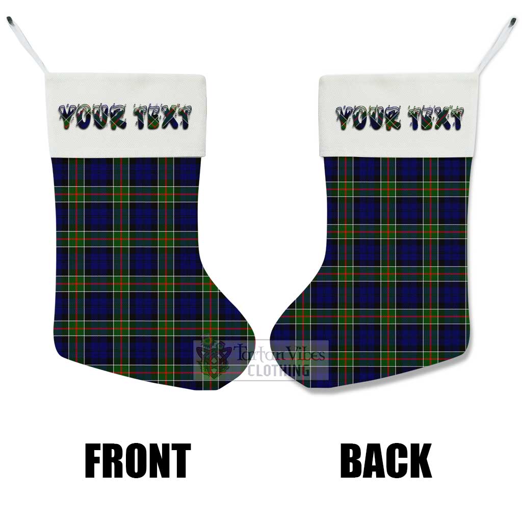 Tartan Vibes Clothing Colquhoun Tartan Christmas Stocking with Personalized Text