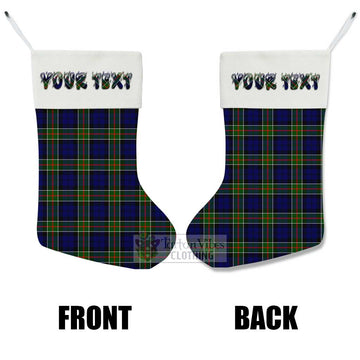 Colquhoun Tartan Christmas Stocking with Personalized Text