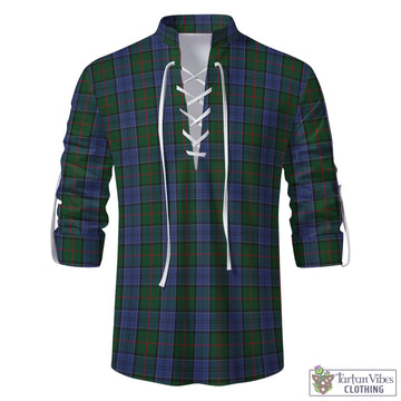 Colquhoun Tartan Men's Scottish Traditional Jacobite Ghillie Kilt Shirt