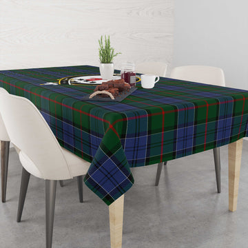 Colquhoun Tartan Tablecloth with Family Crest