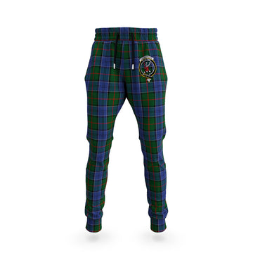 Colquhoun Tartan Joggers Pants with Family Crest