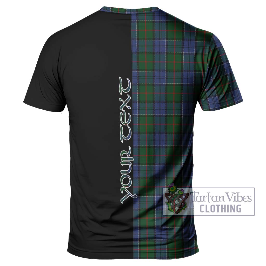 Tartan Vibes Clothing Colquhoun Tartan T-Shirt with Family Crest and Half Of Me Style