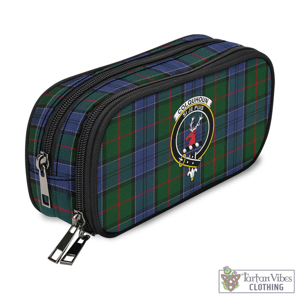 Tartan Vibes Clothing Colquhoun Tartan Pen and Pencil Case with Family Crest