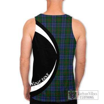 Colquhoun Tartan Men's Tank Top with Family Crest Circle Style