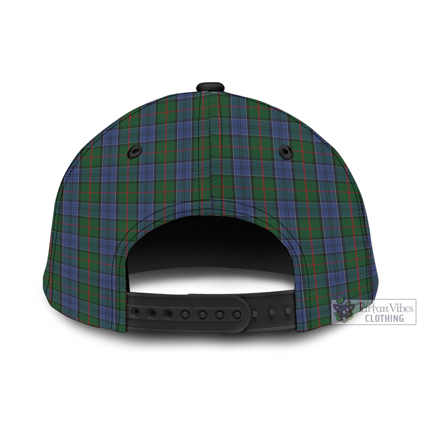Tartan Vibes Clothing Colquhoun Tartan Classic Cap with Family Crest In Me Style