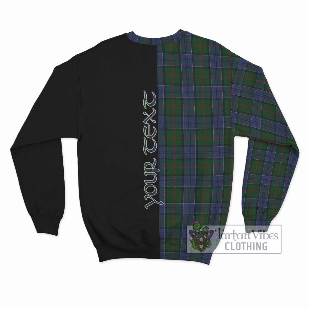 Tartan Vibes Clothing Colquhoun Tartan Sweatshirt with Family Crest and Half Of Me Style