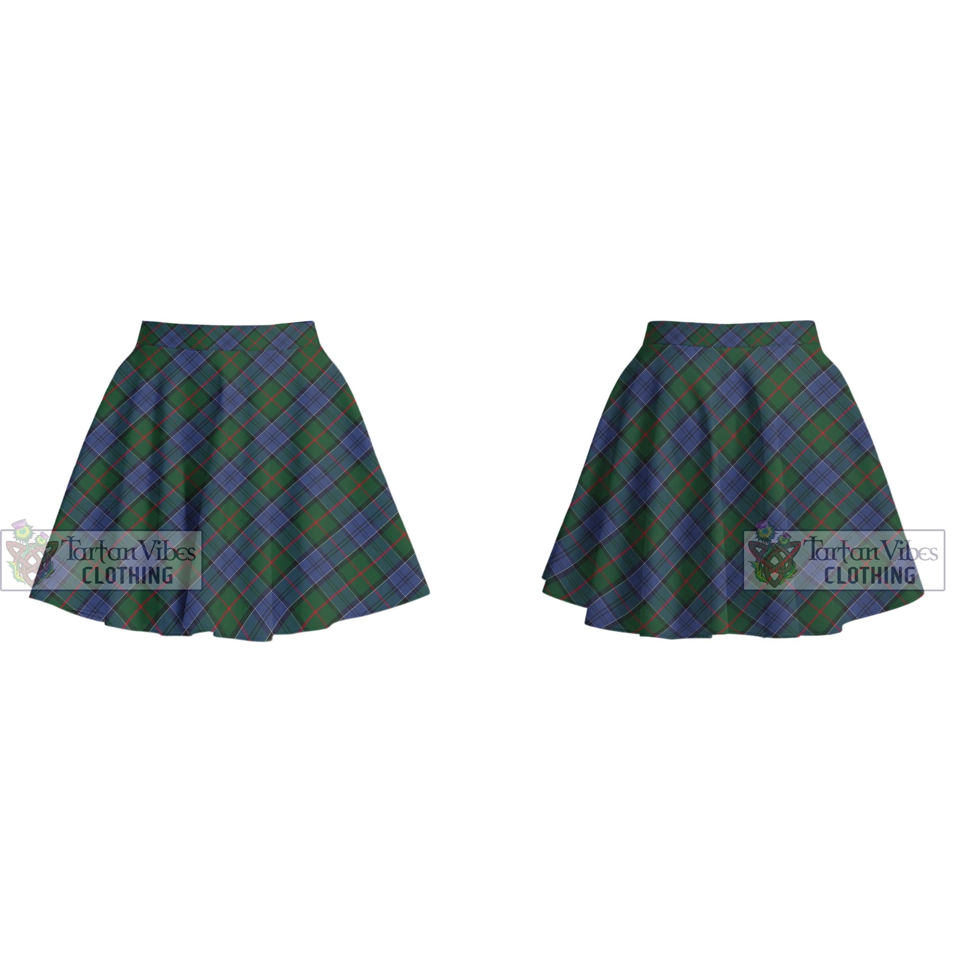 Tartan Vibes Clothing Colquhoun Tartan Women's Plated Mini Skirt