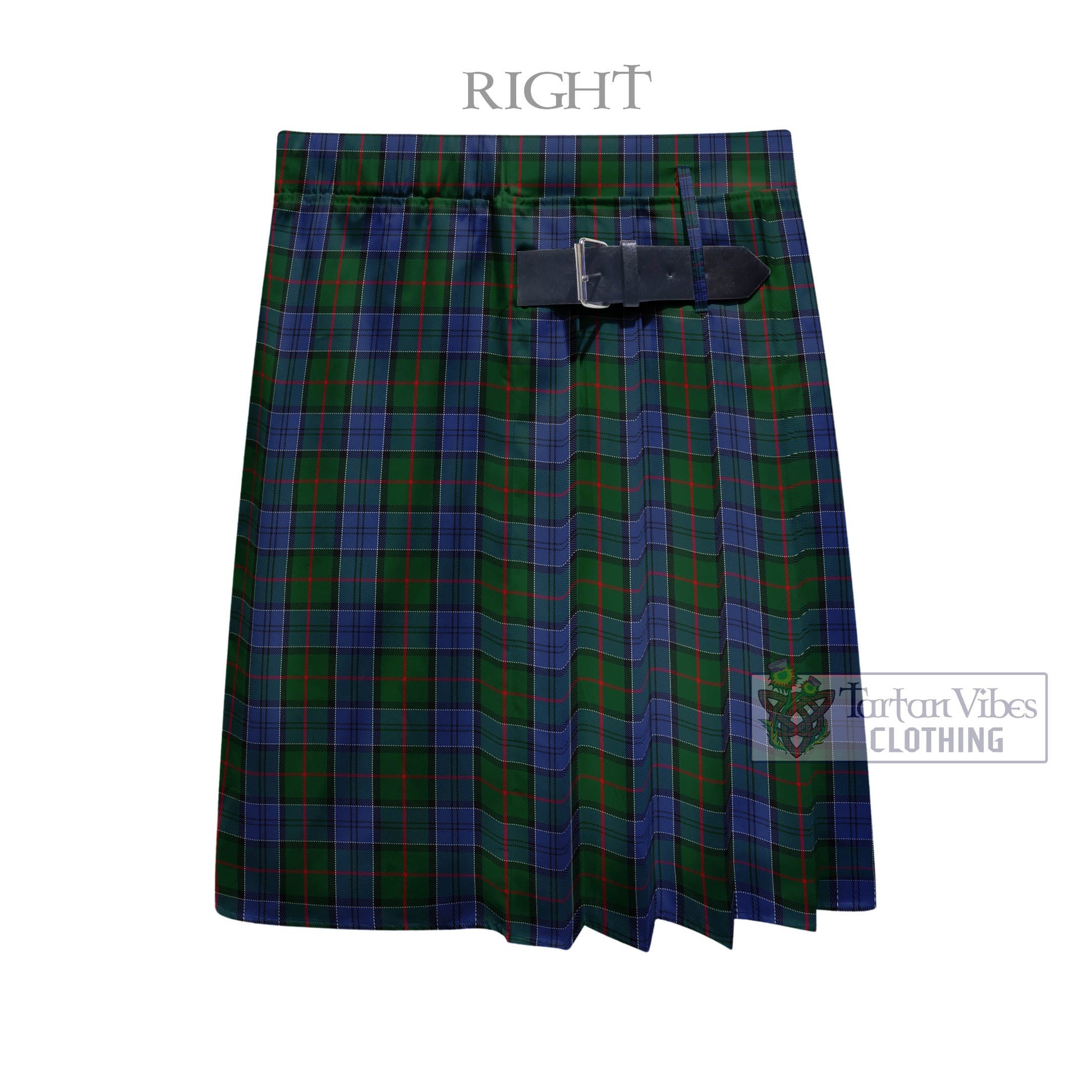 Tartan Vibes Clothing Colquhoun Tartan Men's Pleated Skirt - Fashion Casual Retro Scottish Style