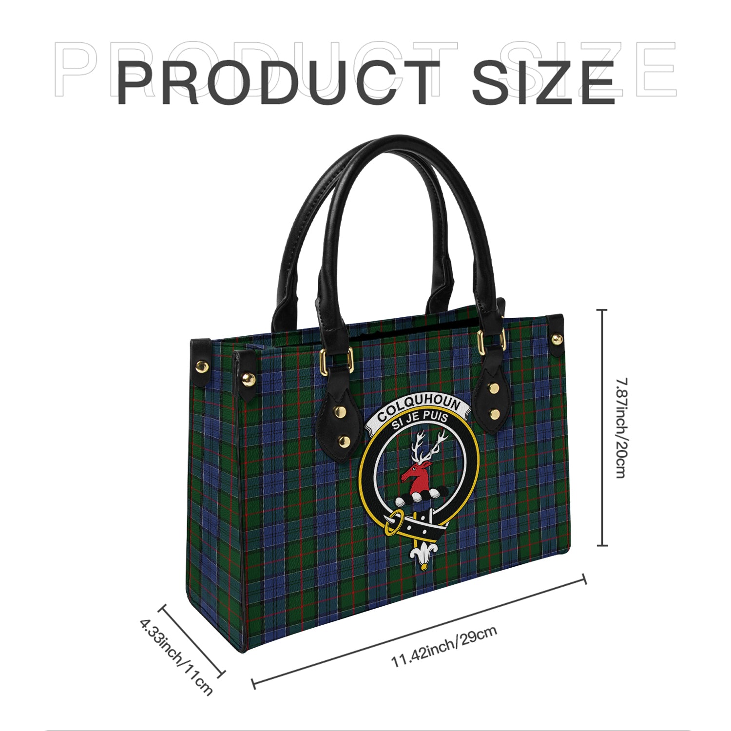 colquhoun-tartan-leather-bag-with-family-crest