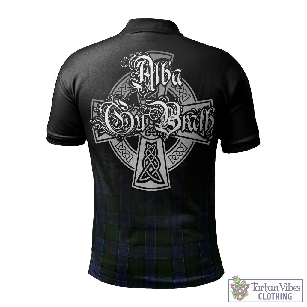 Tartan Vibes Clothing Colquhoun Tartan Polo Shirt Featuring Alba Gu Brath Family Crest Celtic Inspired