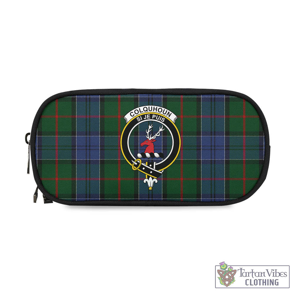 Tartan Vibes Clothing Colquhoun Tartan Pen and Pencil Case with Family Crest