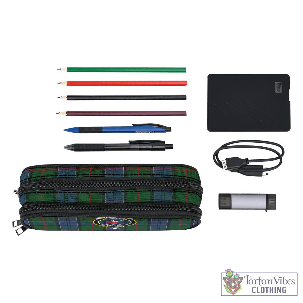 Tartan Vibes Clothing Colquhoun Tartan Pen and Pencil Case with Family Crest