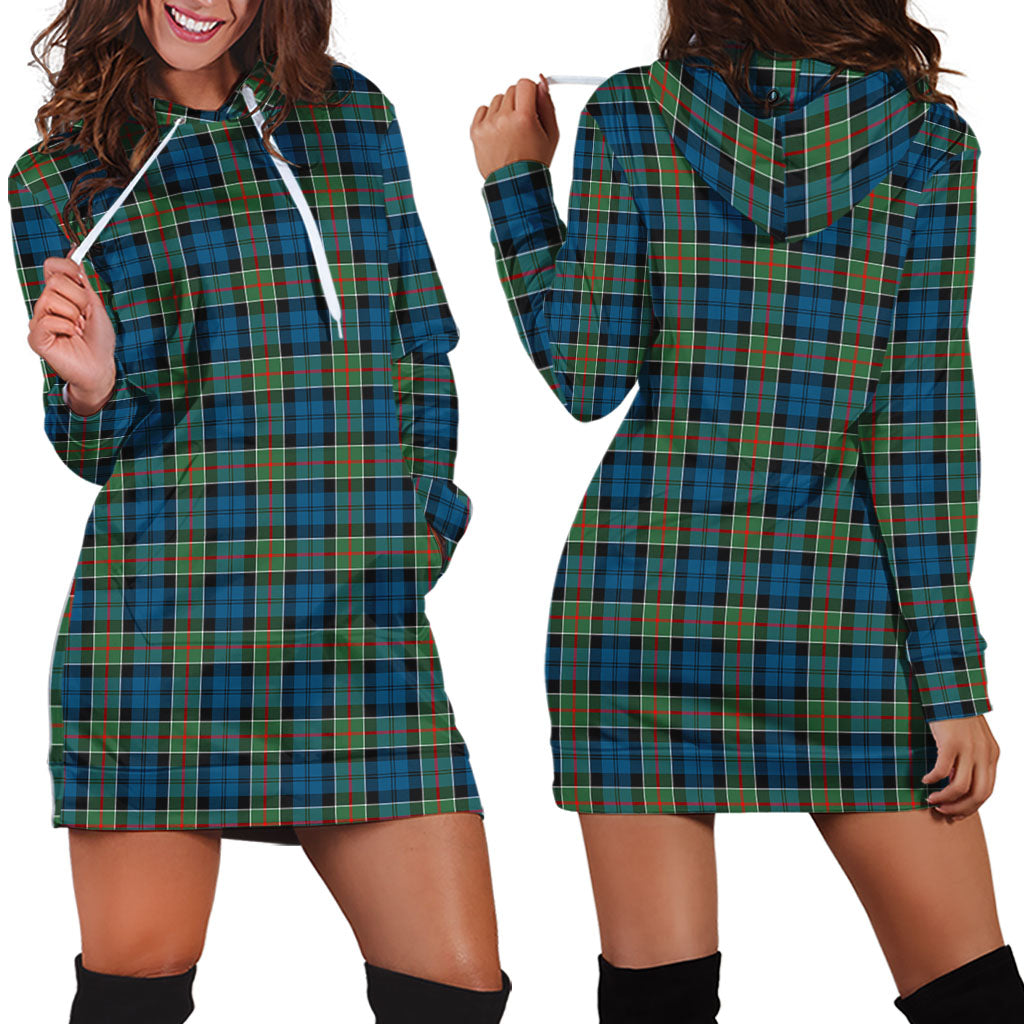 Colquhoun Ancient Tartan Hoodie Dress - Tartan Vibes Clothing