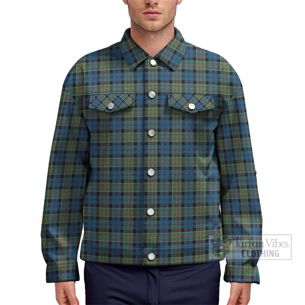 Tartan Vibes Clothing Colquhoun Ancient Tartan Unisex Lapel Cotton Jacket