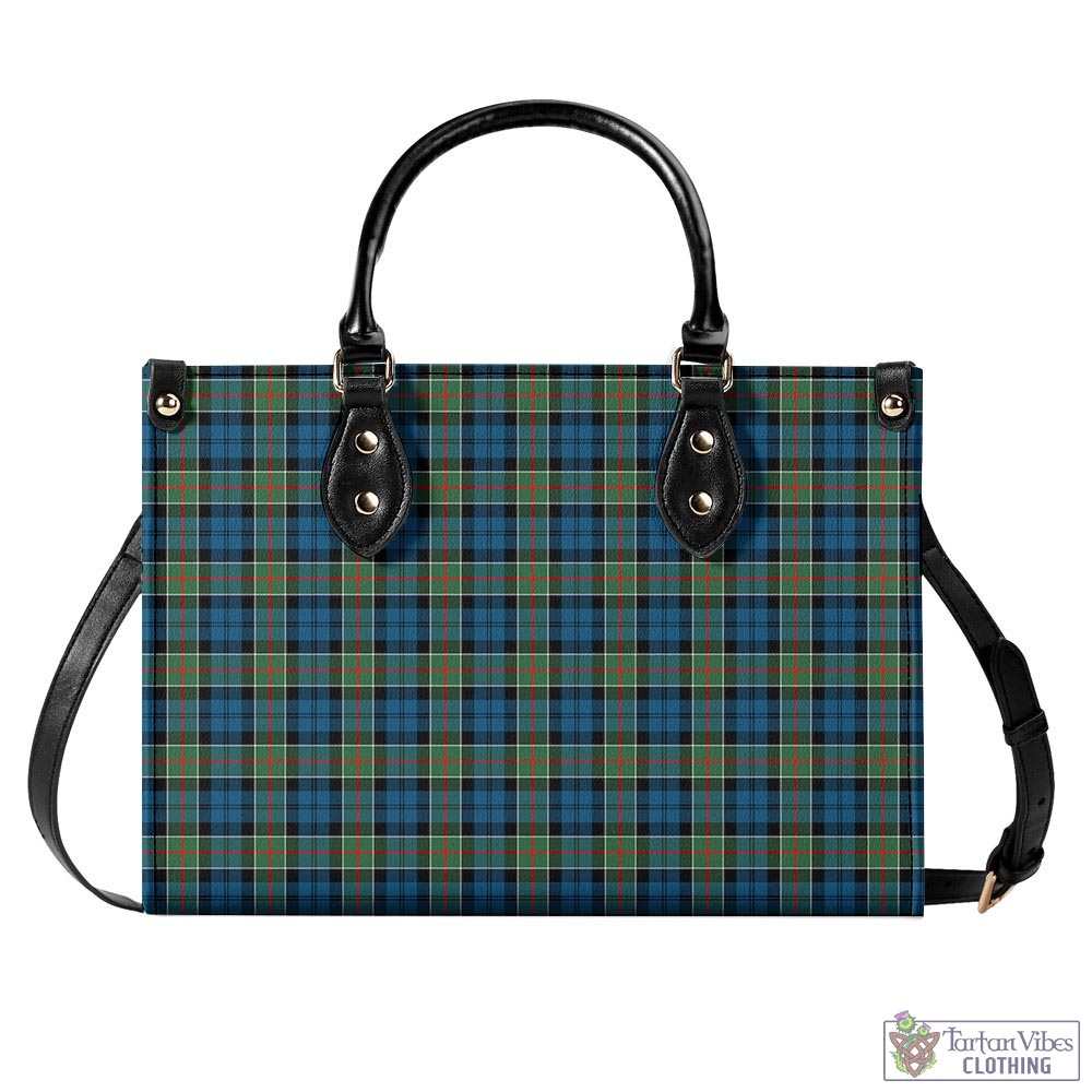 Tartan Vibes Clothing Colquhoun Ancient Tartan Luxury Leather Handbags