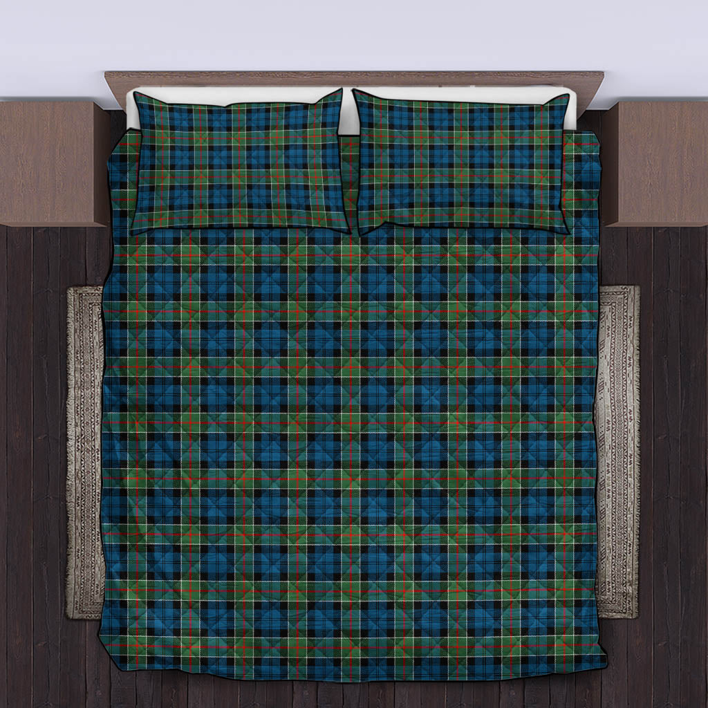 Colquhoun Ancient Tartan Quilt Bed Set King - Tartan Vibes Clothing