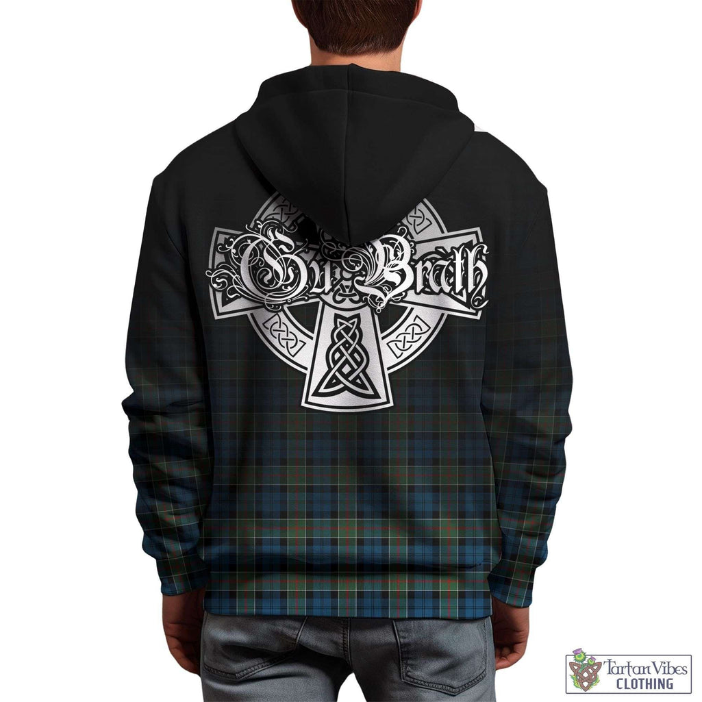 Tartan Vibes Clothing Colquhoun Ancient Tartan Hoodie Featuring Alba Gu Brath Family Crest Celtic Inspired