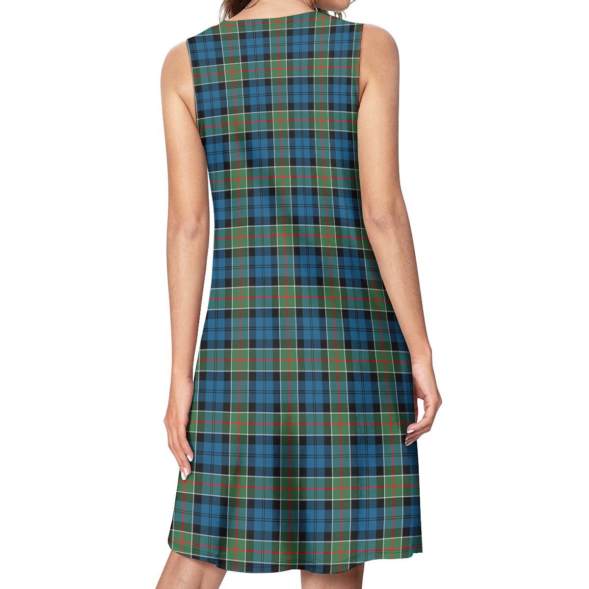 Colquhoun Ancient Tartan Womens Casual Dresses - Tartanvibesclothing