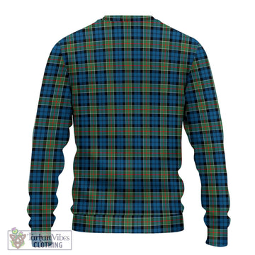 Colquhoun Ancient Tartan Knitted Sweater with Family Crest DNA In Me Style